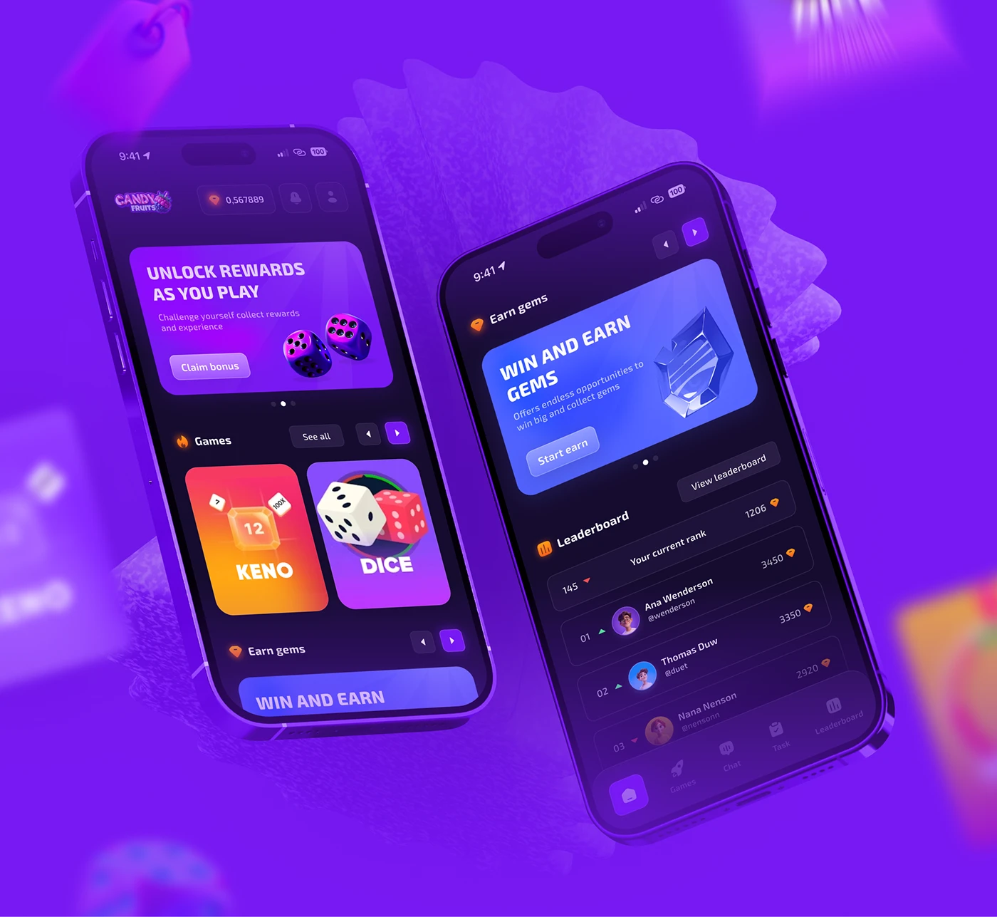 摇钱树棋牌APP界面展示